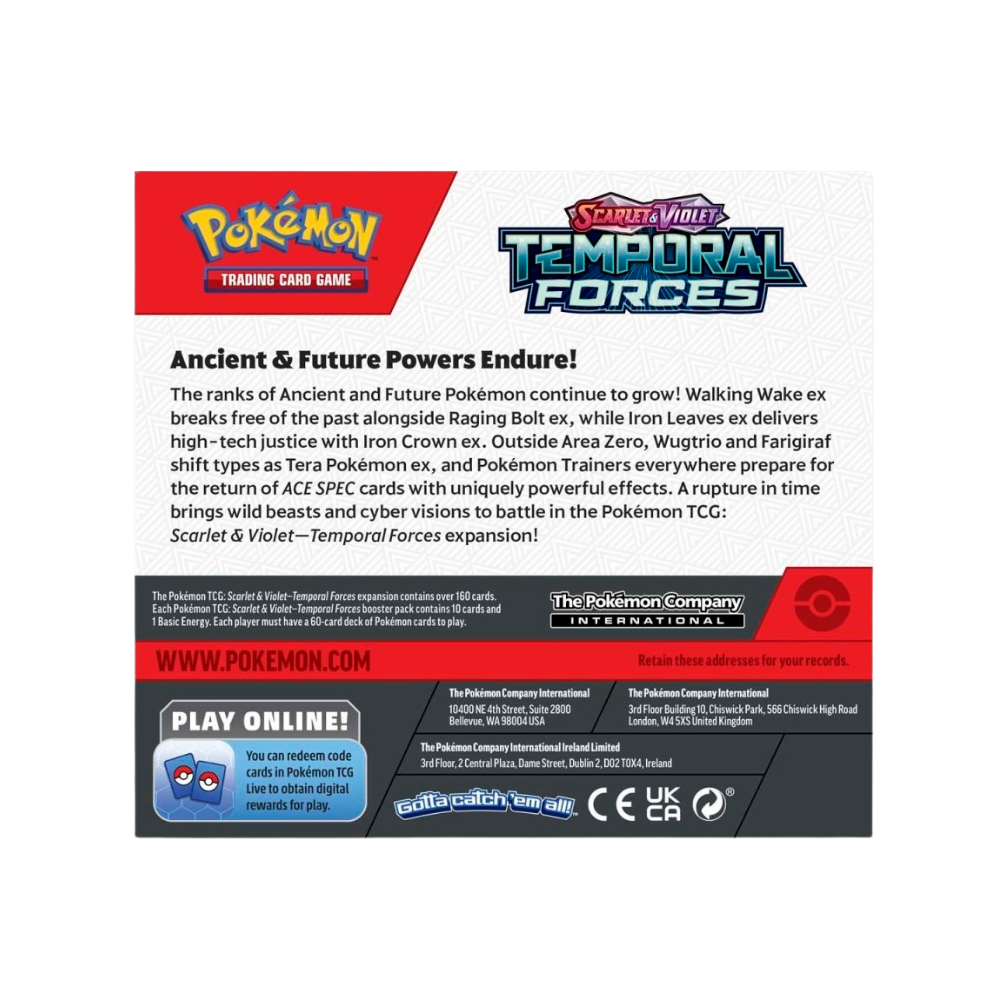 Scarlet & Violet: Temporal Forces — Booster Display Box (36 Packs)