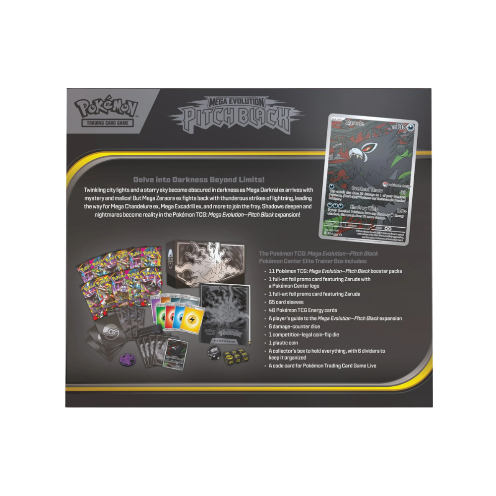 Mega Evolution—Pitch Black Pokémon Center Elite Trainer Box (Pre-Order)