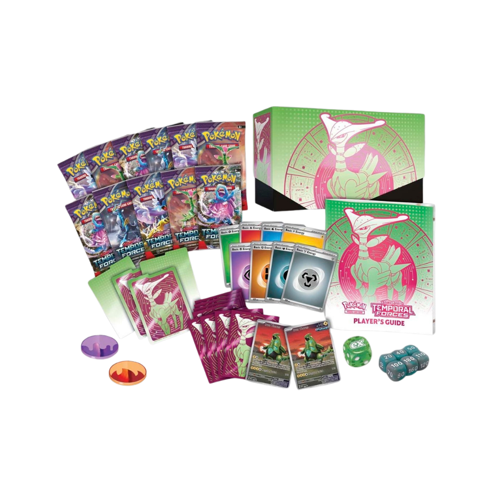 Scarlet & Violet: Temporal Forces — Pokémon Center Elite Trainer Box — Iron Leaves