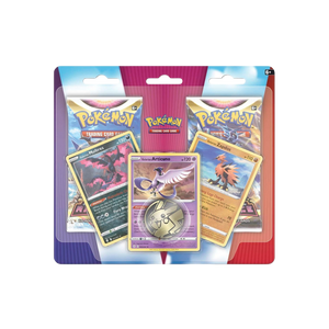 Sword & Shield — Galarian Articuno, Zapdos & Moltres — Promo Cards with 2 Booster Packs & Coin