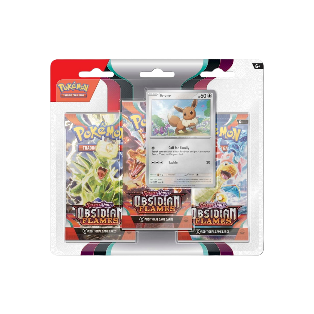 Scarlet & Violet: Obsidian Flames — 3-Packs & Eevee Promo Card