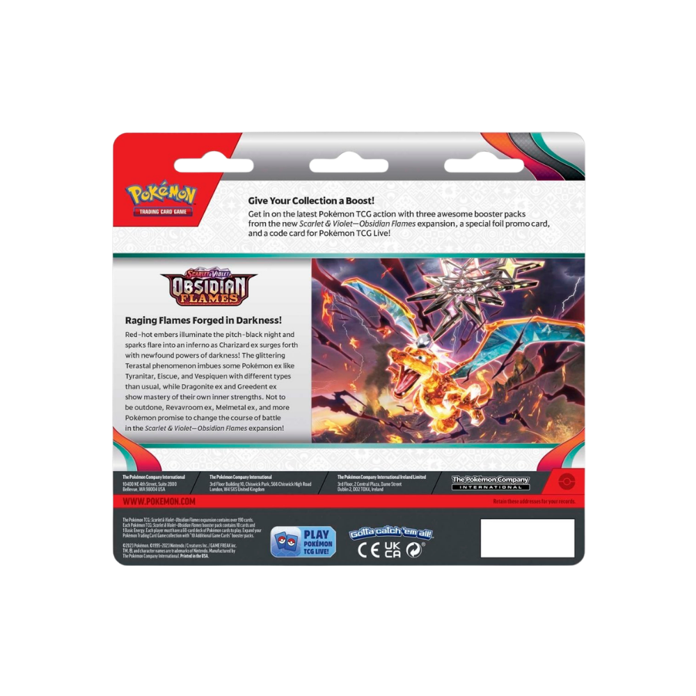 Scarlet & Violet: Obsidian Flames — 3-Packs & Eevee Promo Card
