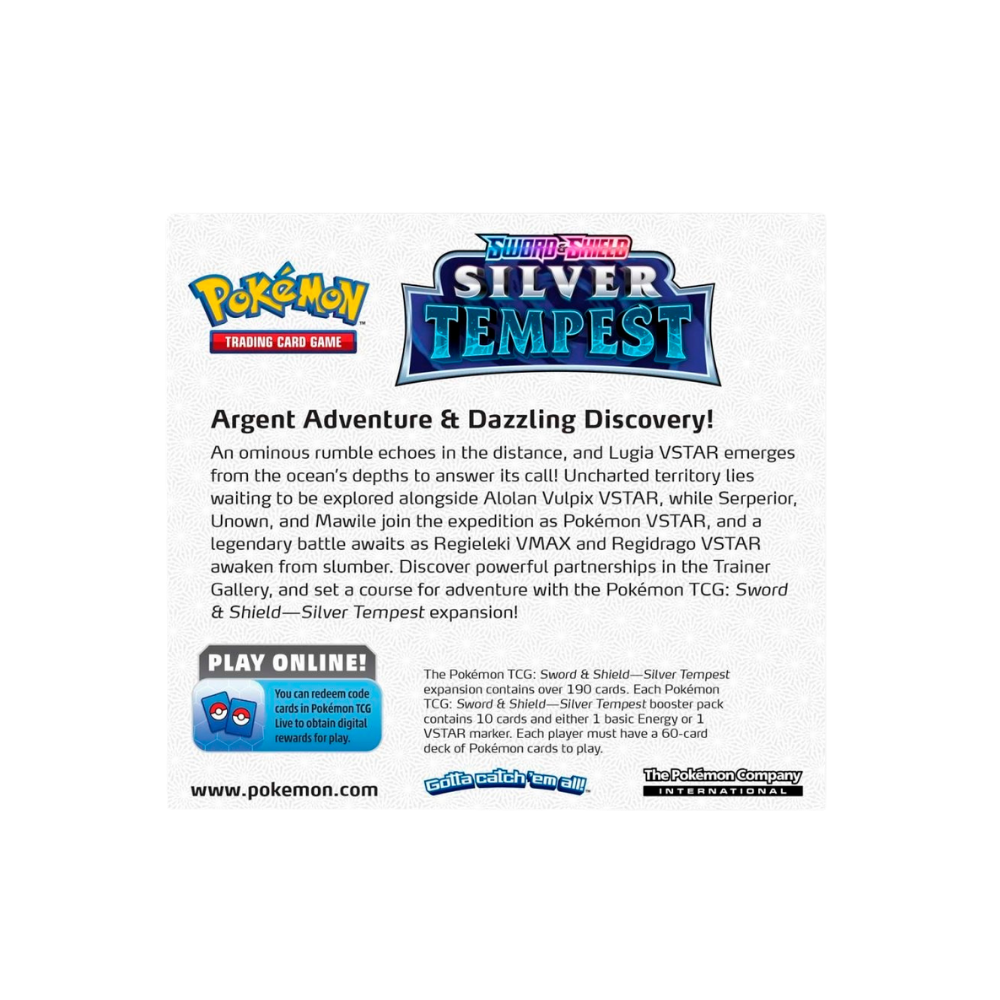 Sword & Shield: Silver Tempest — Booster Display Box (36 Packs)