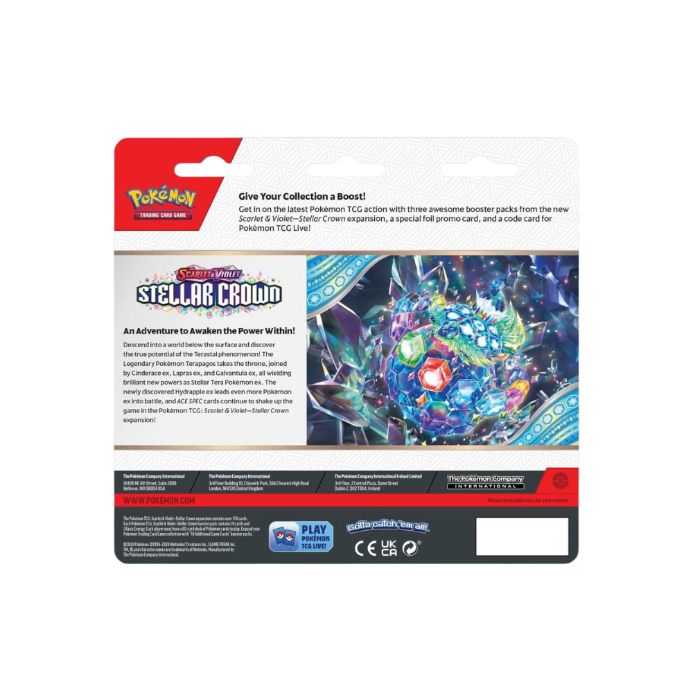 Scarlet & Violet: Stellar Crown — 3-Packs & Tinkaton Promo Card