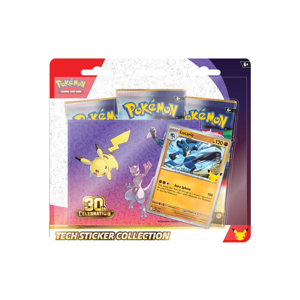 Pokémon TCG: 30th Celebration Tech Sticker Collection—Lucario (Pre-Order)