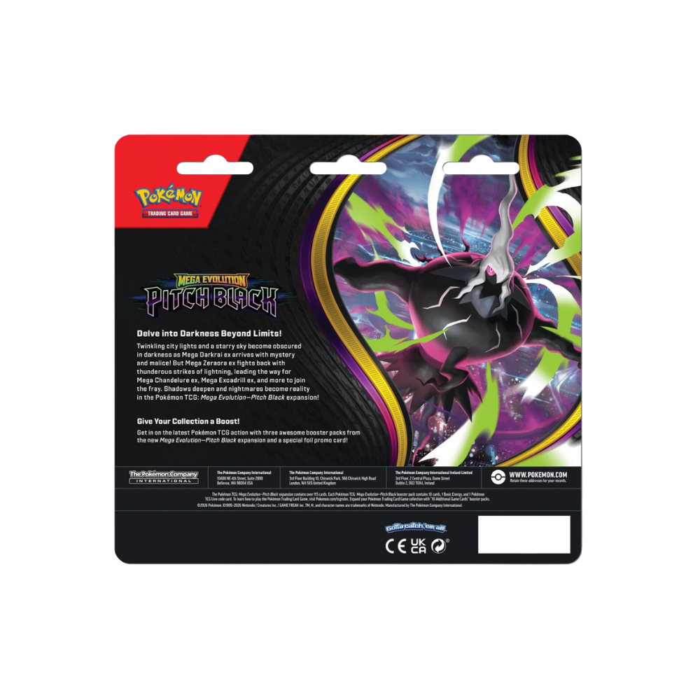 Mega Evolution—Pitch Black 3-Booster Blister (Pre-Order)